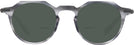 Round Transparent Striped Grey LZ-63 Titanium Bifocal Reading Sunglasses View #2