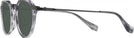 Round Transparent Striped Grey LZ-63 Titanium Bifocal Reading Sunglasses View #3