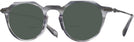 Round Transparent Striped Grey LZ-63 Titanium Bifocal Reading Sunglasses View #1