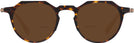 Round Tortoise LZ-63 Titanium Bifocal Reading Sunglasses View #2