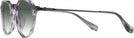 Round Transparent Striped Grey LZ-63 Titanium w/ Gradient Progressive Reading Sunglasses View #3