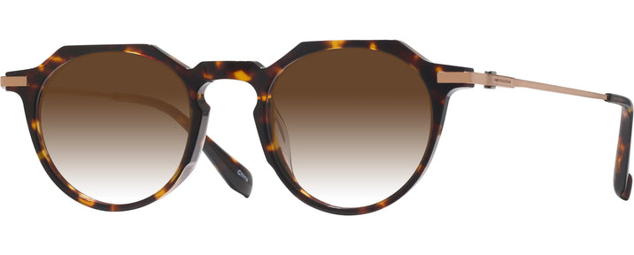 Round Tortoise LZ-63 Titanium w/ Gradient Progressive Reading Sunglasses View #1