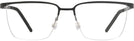 Rectangle Matte Gunmetal LZ-64 Titanium Single Vision Full Frame View #2