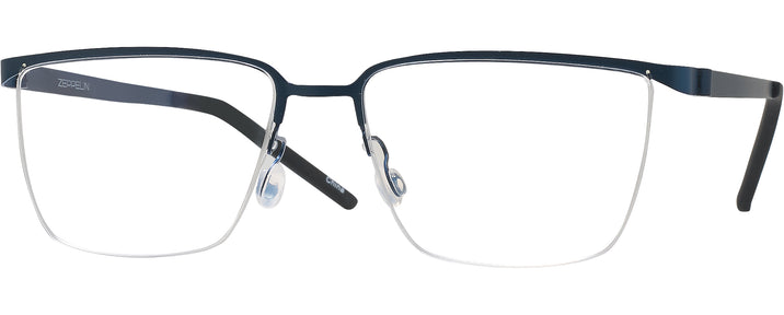 Rectangle Matte Blue LZ-64 Titanium Single Vision Full Frame View #1