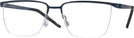 Rectangle Matte Blue LZ-64 Titanium Single Vision Full Frame View #1
