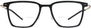 Square Black With Gold LZ-65 Titanium Bifocal View #2