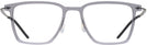 Square Transparent Grey LZ-65 Titanium Progressive No-Lines View #2