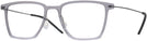 Square Transparent Grey LZ-65 Titanium Single Vision Full Frame View #1