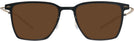 Square Black With Gold LZ-65 Titanium Progressive Reading Sunglasses View #2