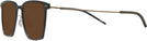 Square Black With Gold LZ-65 Titanium Progressive Reading Sunglasses View #3