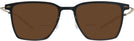Square Black With Gold LZ-65 Titanium Bifocal Reading Sunglasses View #2