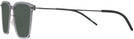 Square Transparent Grey LZ-65 Titanium Bifocal Reading Sunglasses View #3