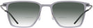 Square Transparent Grey LZ-65 Titanium w/ Gradient Bifocal Reading Sunglasses View #2