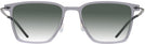 Square Transparent Grey LZ-65 Titanium w/ Gradient Progressive Reading Sunglasses View #2