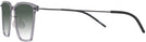 Square Transparent Grey LZ-65 Titanium w/ Gradient Progressive Reading Sunglasses View #3