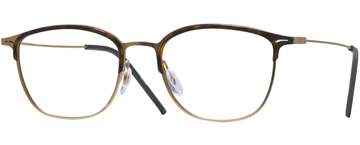 Square Gold/tortoise LZ-66 Single Vision Full Frame View #1