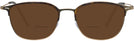 Square Gold/tortoise LZ-66 Bifocal Reading Sunglasses View #2