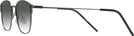 Square Gunmetal/black LZ-66 w/ Gradient Bifocal Reading Sunglasses View #3