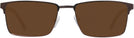 Rectangle Bronze W/ Tortoise LZ-67 Progressive Reading Sunglasses View #2