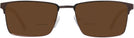 Rectangle Bronze W/ Tortoise LZ-67 Bifocal Reading Sunglasses View #2
