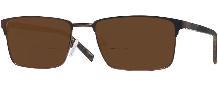 Rectangle Bronze W/ Tortoise LZ-67 Bifocal Reading Sunglasses View #1