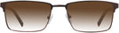 Rectangle Bronze W/ Tortoise LZ-67 w/ Gradient Progressive Reading Sunglasses View #2