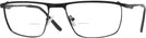 Rectangle Matte Black LZ-68 Bifocal View #1