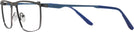 Rectangle Gunmetal/blue LZ-68 Computer Style Progressive View #3