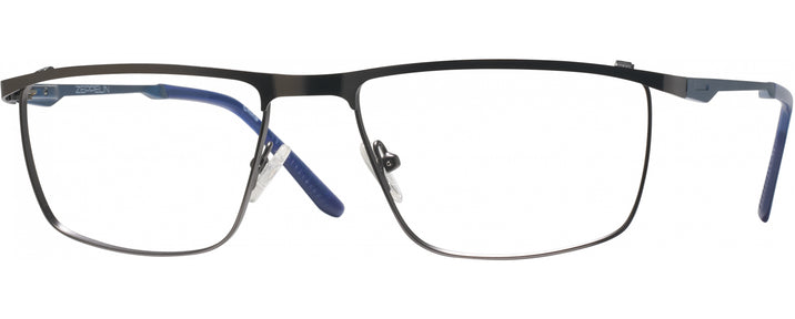 Rectangle Gunmetal/blue LZ-68 Progressive No-Lines View #1