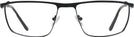 Rectangle Matte Black LZ-68 Progressive No-Lines View #2