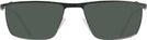 Rectangle Gunmetal/blue LZ-68 Progressive Reading Sunglasses View #2