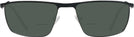 Rectangle Matte Black LZ-68 Bifocal Reading Sunglasses View #2