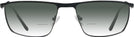 Rectangle Matte Black LZ-68 w/ Gradient Bifocal Reading Sunglasses View #2