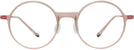 Round Transparent Pink LZ-69 Progressive No-Lines View #2
