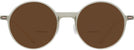 Round Transparent Grey LZ-69 Bifocal Reading Sunglasses View #2