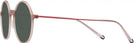 Round Transparent Pink LZ-69 Bifocal Reading Sunglasses View #3