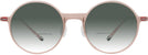 Round Transparent Pink LZ-69 w/ Gradient Bifocal Reading Sunglasses View #2