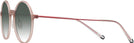Round Transparent Pink LZ-69 w/ Gradient Progressive Reading Sunglasses View #3