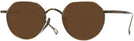 Round Bronze Titanium XIX Progressive Reading Sunglasses View #1