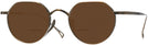 Round Bronze Titanium XIX Bifocal Reading Sunglasses View #1