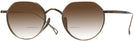 Round Bronze Titanium XIX w/ Gradient Bifocal Reading Sunglasses View #1