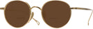 Round Gold Titanium XVIII Bifocal Reading Sunglasses View #1