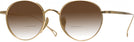 Round Gold Titanium XVIII w/ Gradient Bifocal Reading Sunglasses View #1