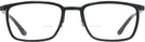 Rectangle Matte Black/shiny Black Titanium Lite-Flex 1 Bifocal View #2