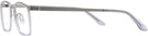 Rectangle Matte Silver/shiny Transparent Grey Titanium Lite-Flex 1 Bifocal View #3