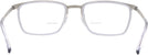 Rectangle Matte Silver/shiny Transparent Grey Titanium Lite-Flex 1 Bifocal View #4
