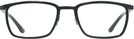 Rectangle Matte Black/shiny Black Titanium Lite-Flex 1 Single Vision Full Frame View #2