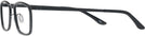 Rectangle Matte Black/shiny Black Titanium Lite-Flex 1 Single Vision Full Frame View #3