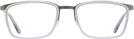 Rectangle Matte Silver/shiny Transparent Grey Titanium Lite-Flex 1 Progressive No-Lines View #2