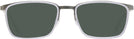 Rectangle Matte Silver/shiny Transparent Grey Titanium Lite-Flex 1 Progressive Reading Sunglasses View #2